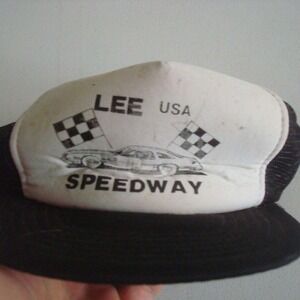 LEE SPEEDWAY RACING TRUCKER‎ SNAPBACK 90S VINTAGE 00 Y2K HAT CAP M5